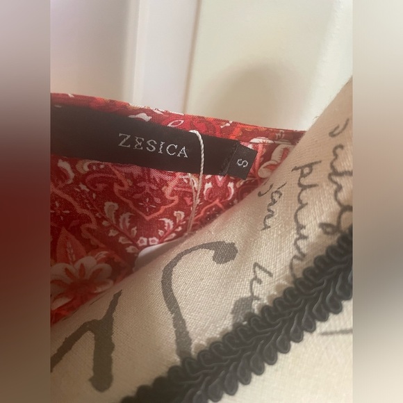 ZESICA Wrap V Neck Floral Print Ruffle Swing Beach A Line Mini dress SZ S NWT - Picture 8 of 11